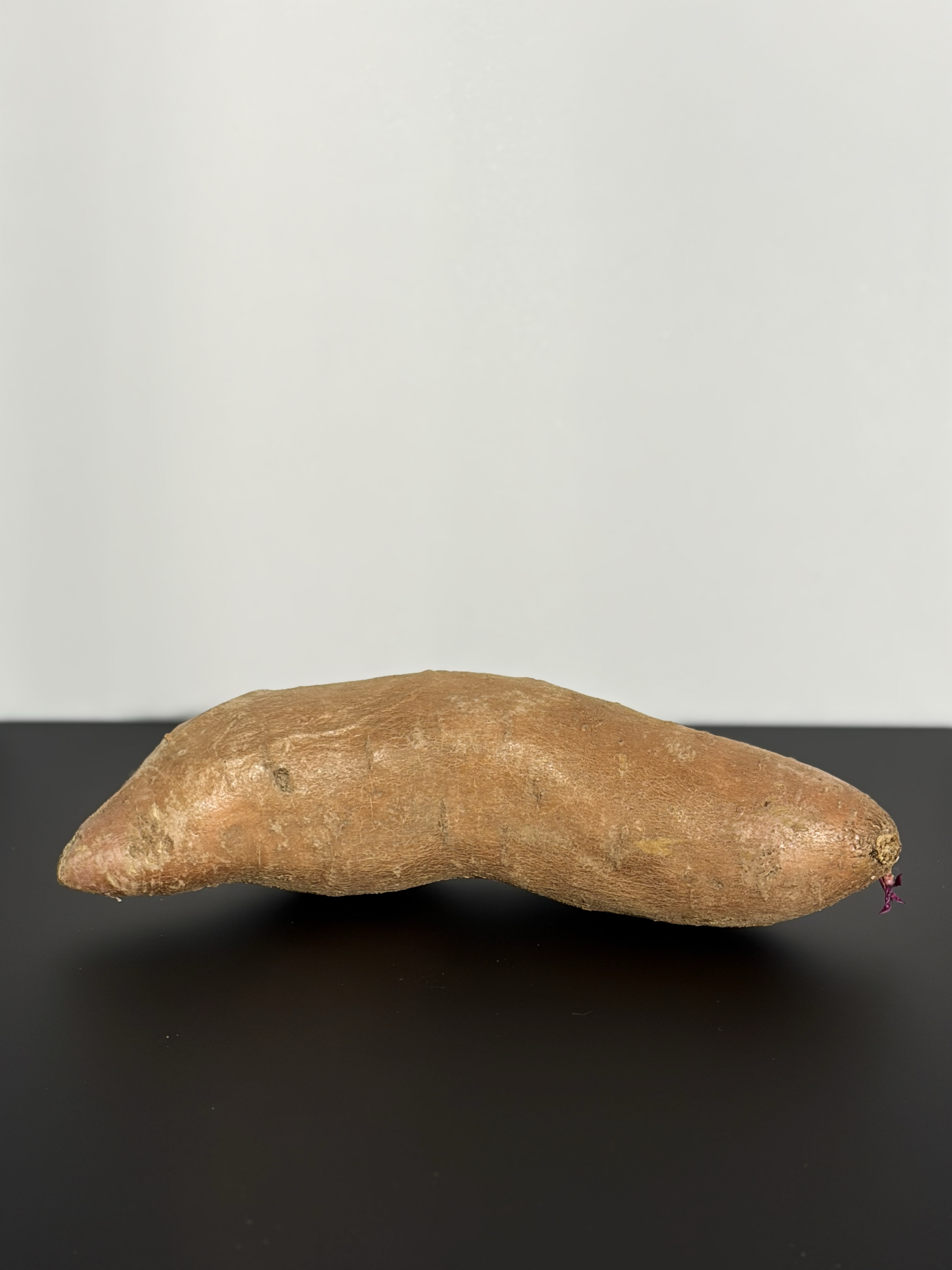 The front of a sweet potato