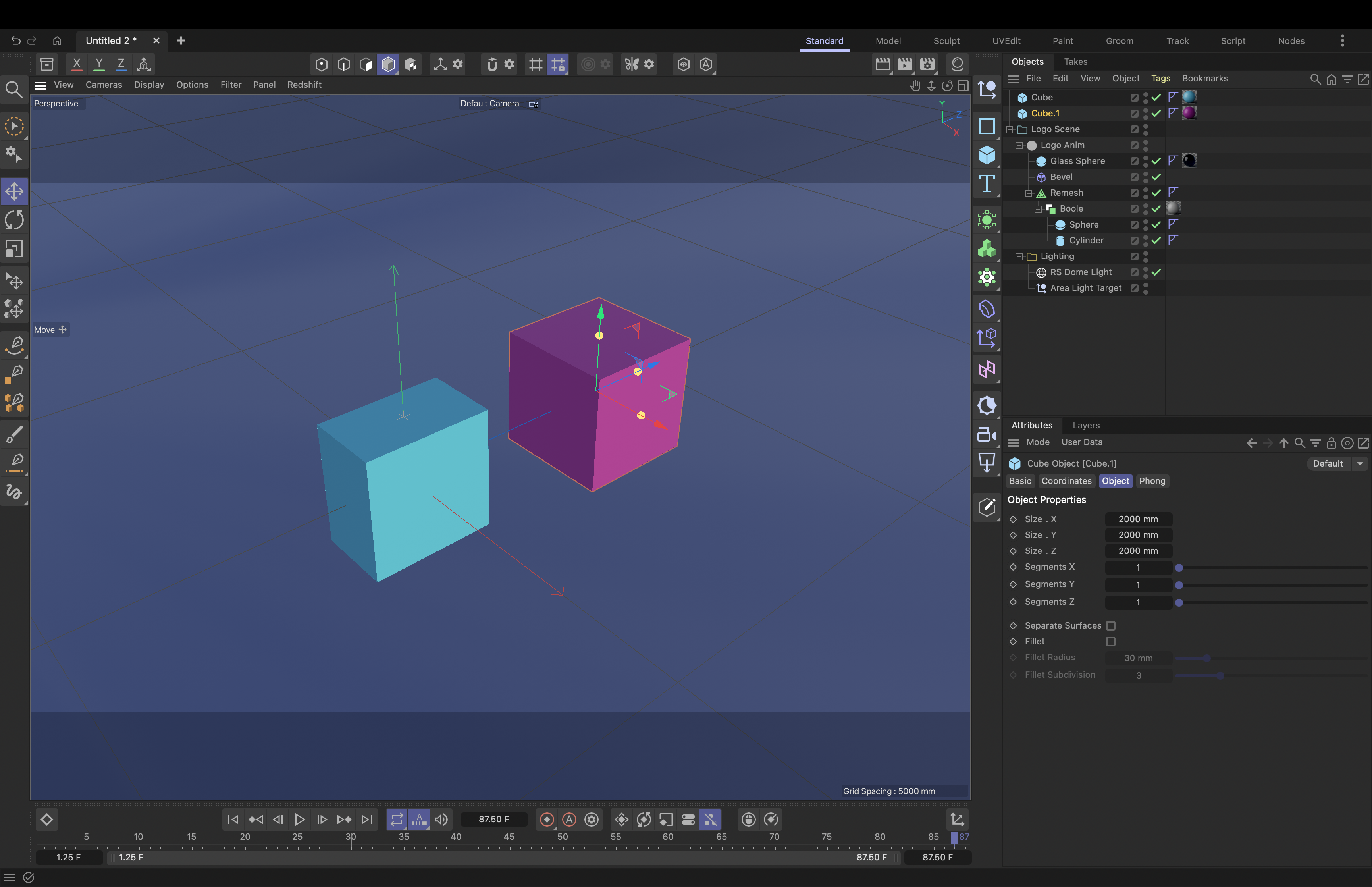 Screenshot of the first exploration from tutorial 1.