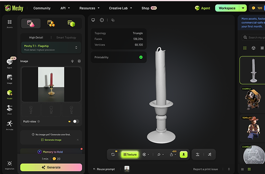 Another ai generated model. I wanted to see the difference between ai and ones that I worked on.